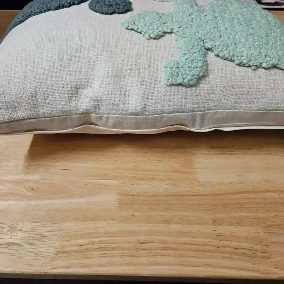 Opal House Decorative Pillow with Green Lizards - Picture 11 of 13